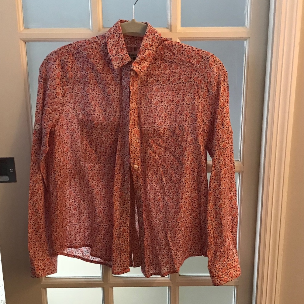 Holding Horses Button Up Blouse; Floral